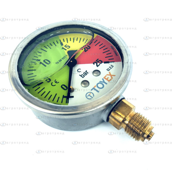 Манометр давления (25 Бар) (корпус из нержавейки) (1012632525)-911025
