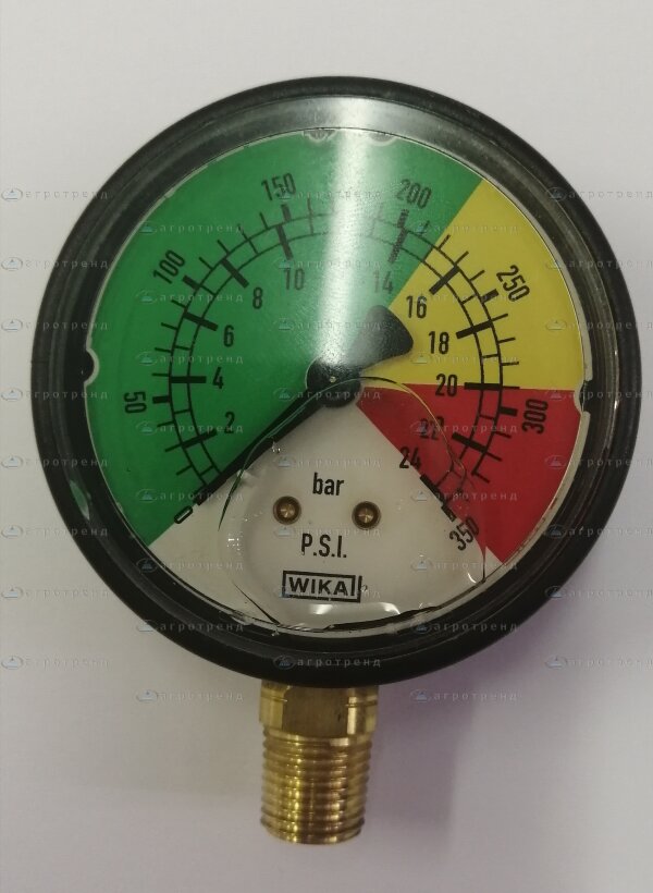 Манометр глицериновый 0-25 атм. 910025