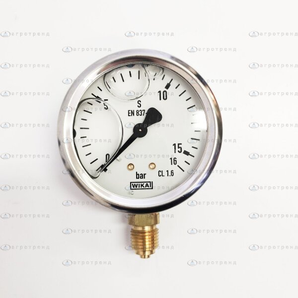 Манометр глицериновый 0-16 атм,  911016