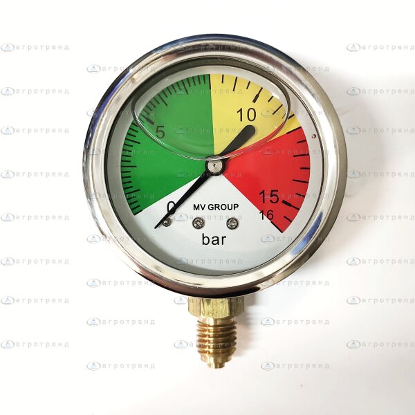 Манометр глицериновый 0-16 атм, (П)
