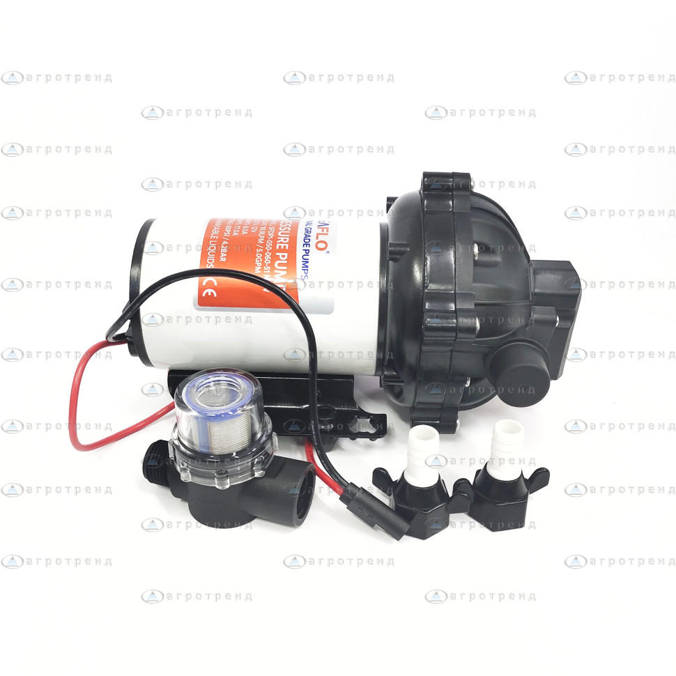 Насос мембранный SeaFlo 18,9 л/мин, 4,2 бар, 12V SFDP1-050-060-51