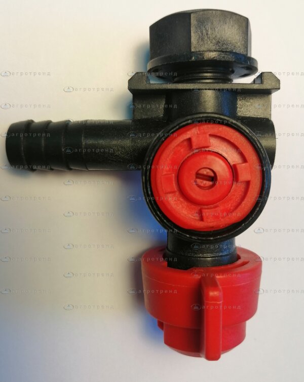 Отсечное устр.шланг.типа левое с гайкой d14