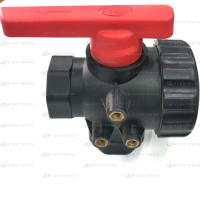 Кран 3-ход. шаровый 1"1/2    45531116Т
